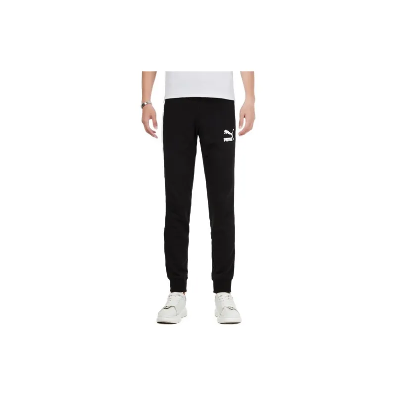 PUMA Knitted Sports Pants Men's Black-2