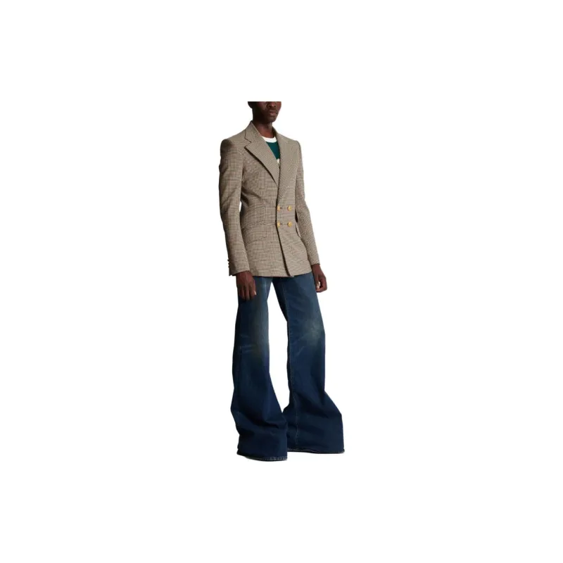 BALMAIN Prince Of Wales Double-breasted Blazer-4