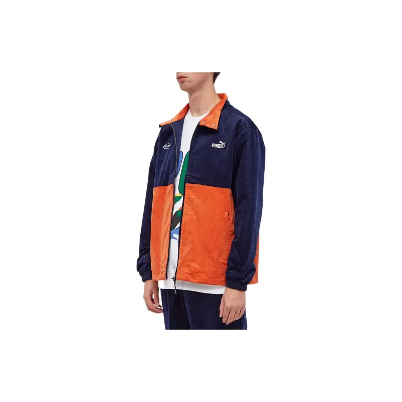 PUMA Jacket Men's Navy Blue Orange-3