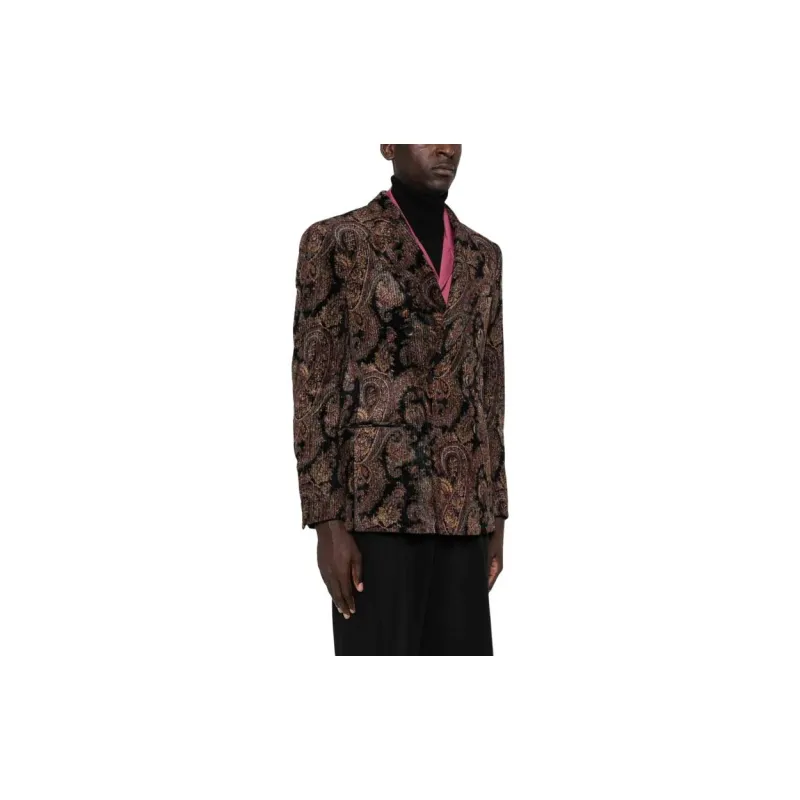 ETRO Floral Printed Double Breasted Blazer-2