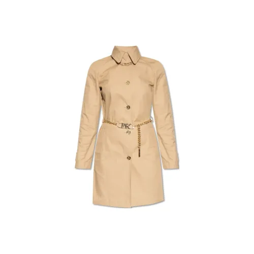 MICHAEL KORS Trench Coats Women's Light Brown