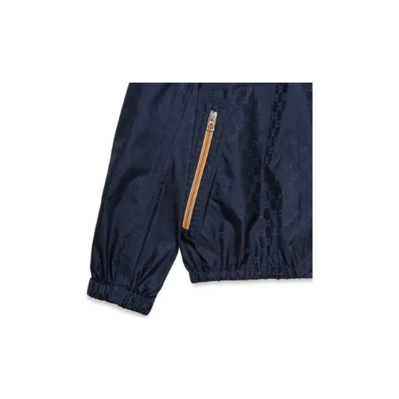 GUCCI Gg Supreme Jacquard Zipped Jacket-6