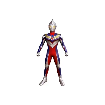 BANDAI Ultraman Tiga Ultraman Giant Of Light Action Figures Red Composite Deluxe Version