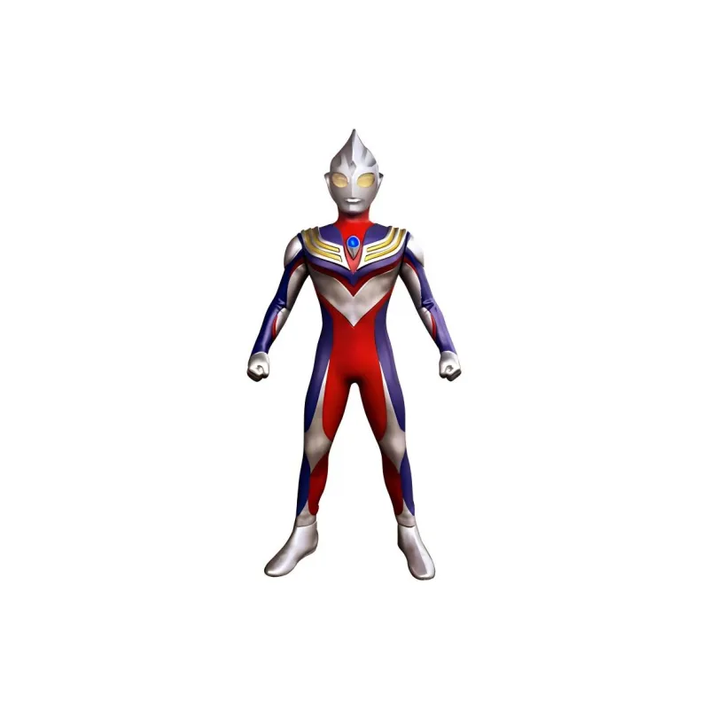 BANDAI Ultraman Tiga Ultraman Giant Of Light Action Figures Red Composite Deluxe Version-0