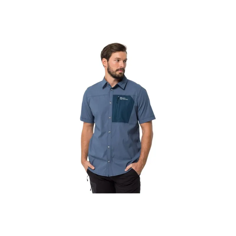 Jack Wolfskin Shirt Men's Dark Sea-1