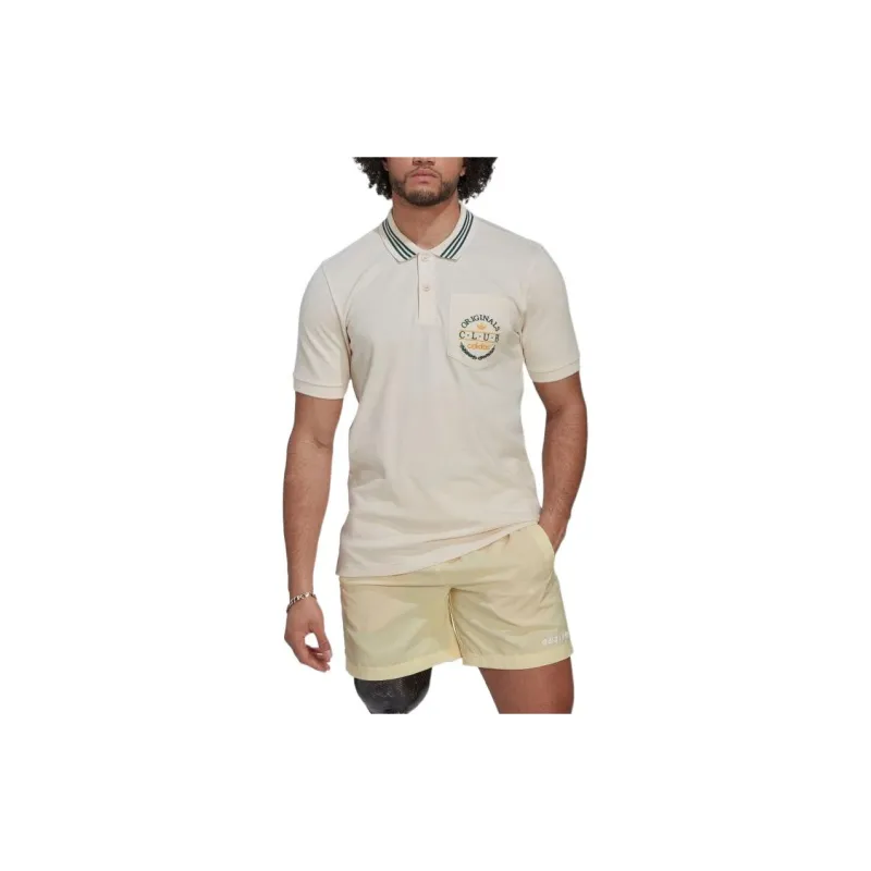 Adidas Polo Shirts Men White-1