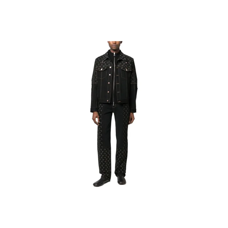 Marine Serre Jeans Men Black-1