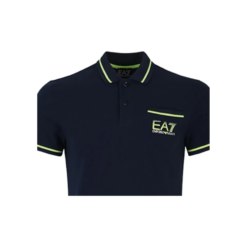 EMPORIO ARMANI EA7 Polo Shirts Men Navy-3