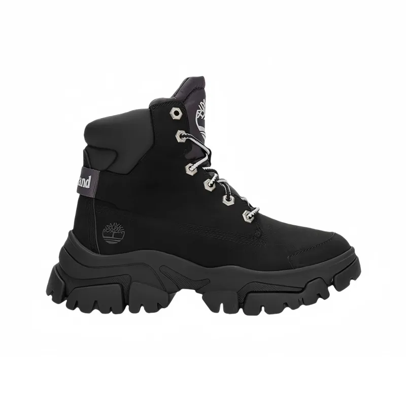 Timberland Wear Resistant Slip Resistant High Top Casual Shoes Women's Black-1