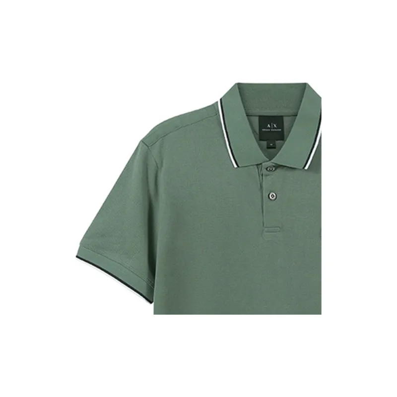 ARMANI EXCHANGE SS23 Polo Shirt Men's Dark Green-3