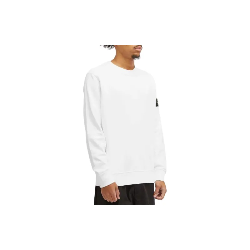 STONE ISLAND Logo Patch Crewneck Sweatshirt-1