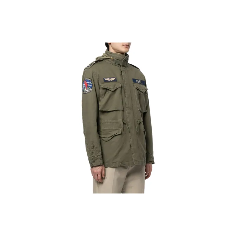 Polo Ralph Lauren Herringbone Patch Detailed Field Jacket-5