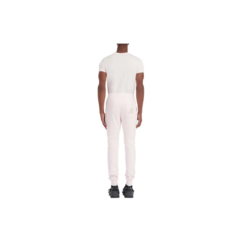 BALMAIN Knitted Sweatpants Men Pink-2