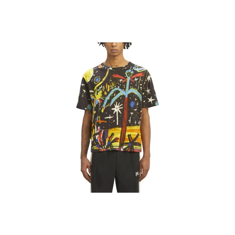PALM ANGELS Graphic print Crewneck T shirt-2