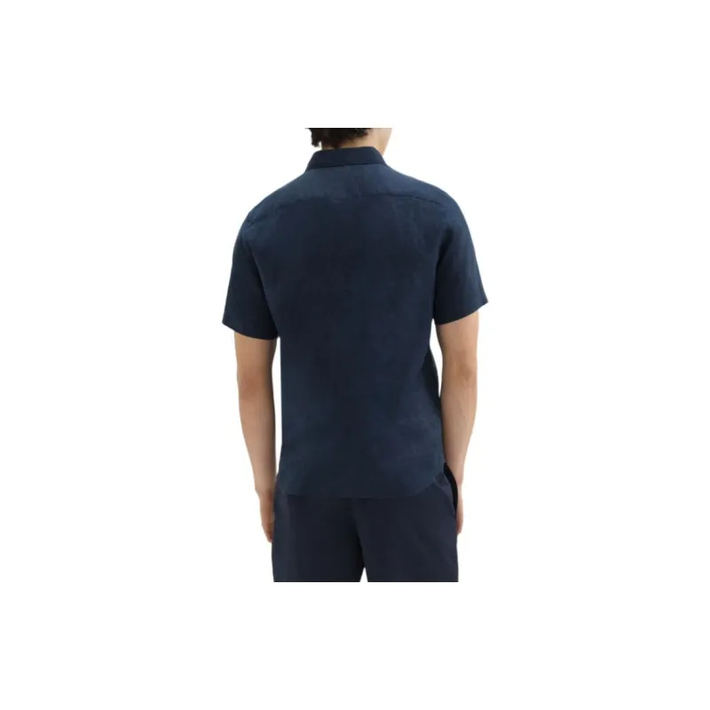 THEORY Shirts Men Navy Blue-1
