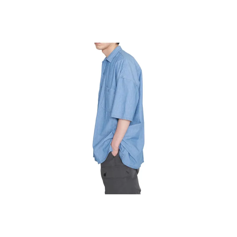 Nanamica Big Band Collar Wind Shirt-4