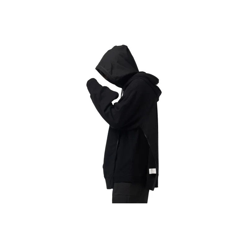 FEAROM Hooded Loose Fit Sweatshirt Unisex Black-5