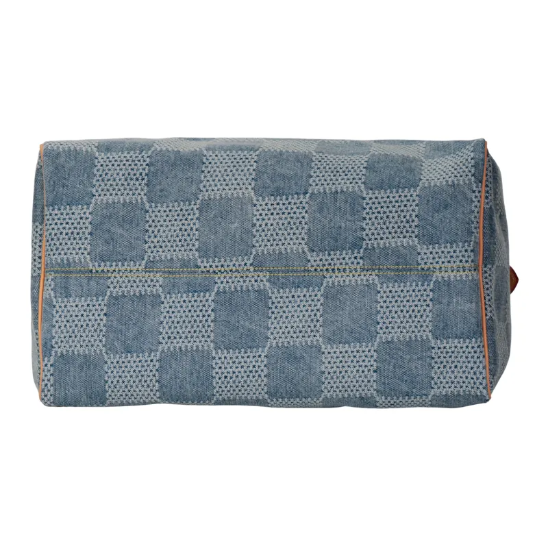 LOUIS VUITTON Speedy 40 Bandouliere Damier Denim 3D Blue Denim-8