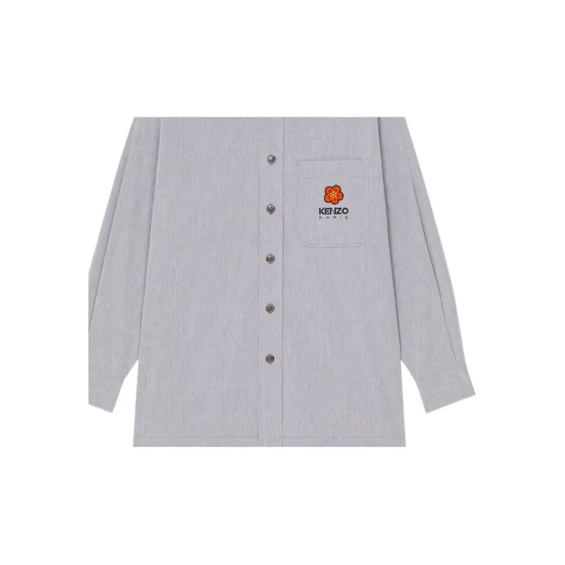 KENZO X Nigo Boke Flower Crest On Pocket Oversized Shirt-5