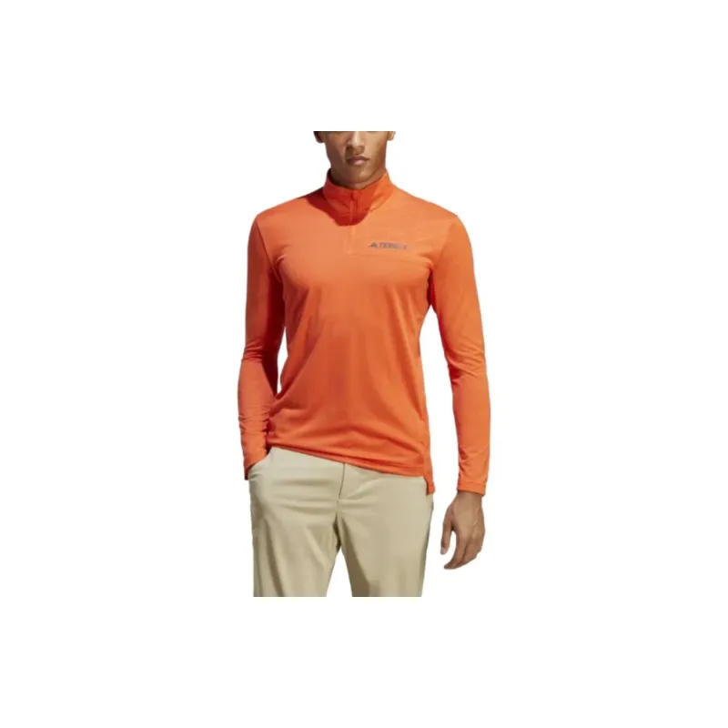 Adidas Free Shipping With AdiClub Terrex Multi Half Zip Long Sleeve Tee-1