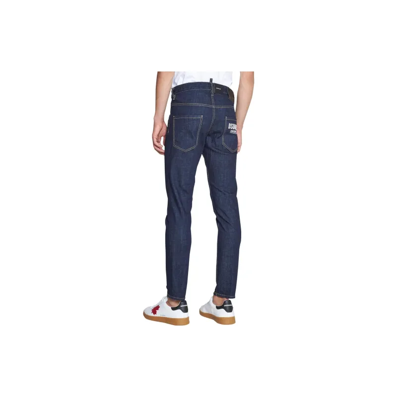 DSQUARED 2 Logo Printed Slim Cut Jeans-3