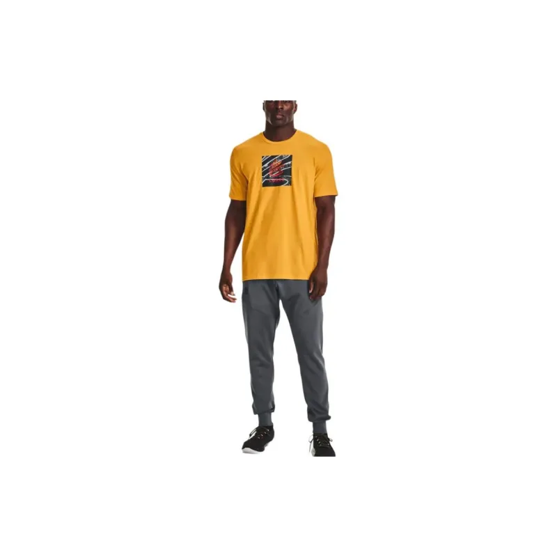 Under Armour T Shirts Men Sunrise Orange-4