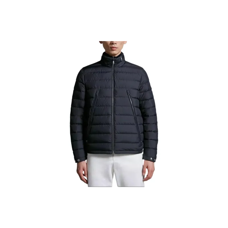 Moncler Coats Men's Marine Blue-3