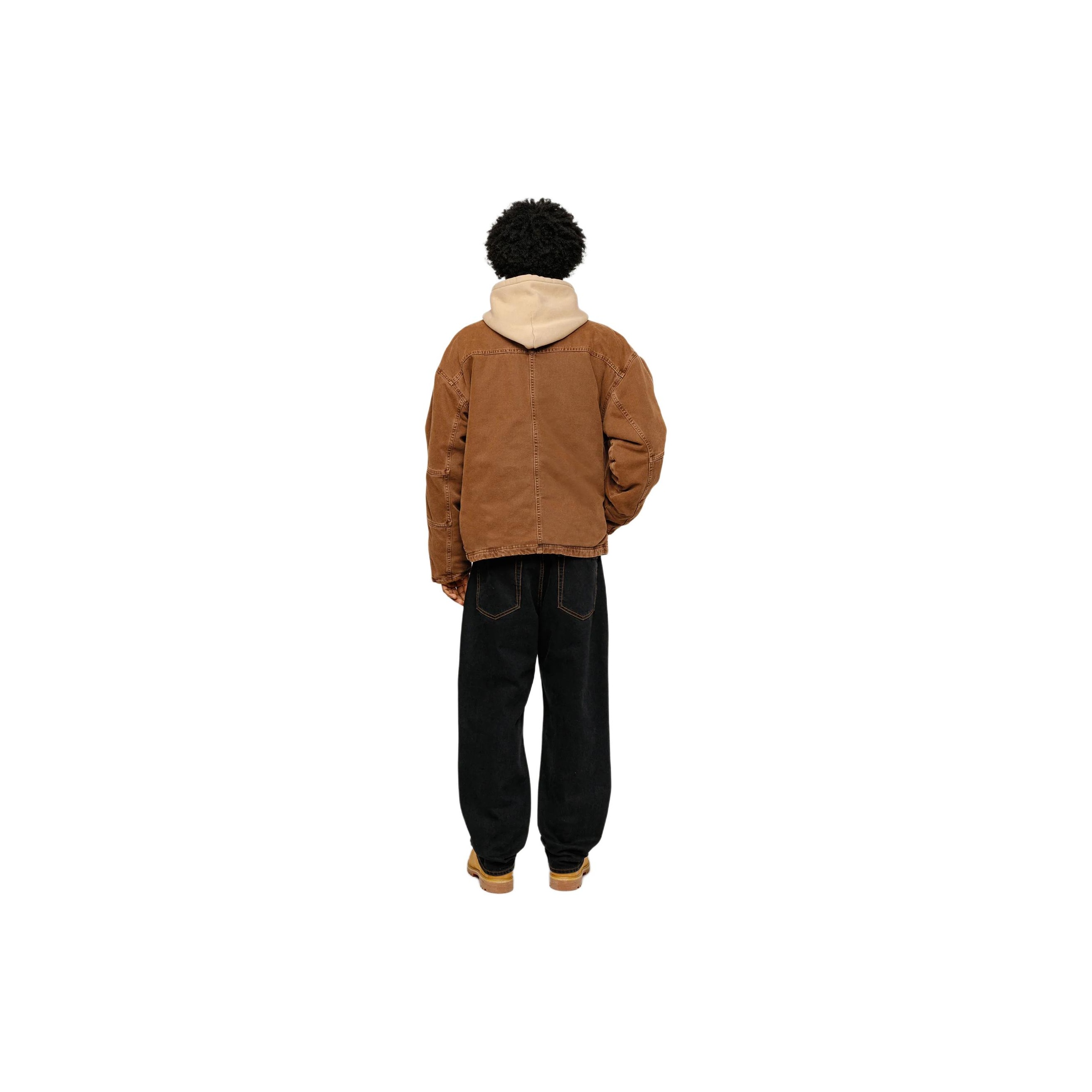 Stussy Washed Canvas Shop jacket Sleeve - Cheap Future4kids Stussy Washed Canvas Shop jacket Sleeve - Cheap Future4kids