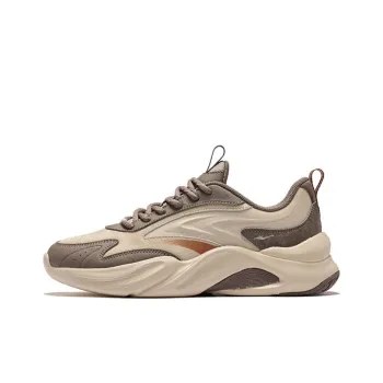 Erke Phoenix Love 2.0 Anti Slip Wear Resistant Low Top Chunky Sneakers Men's Light Smoke Coffee Brownstone