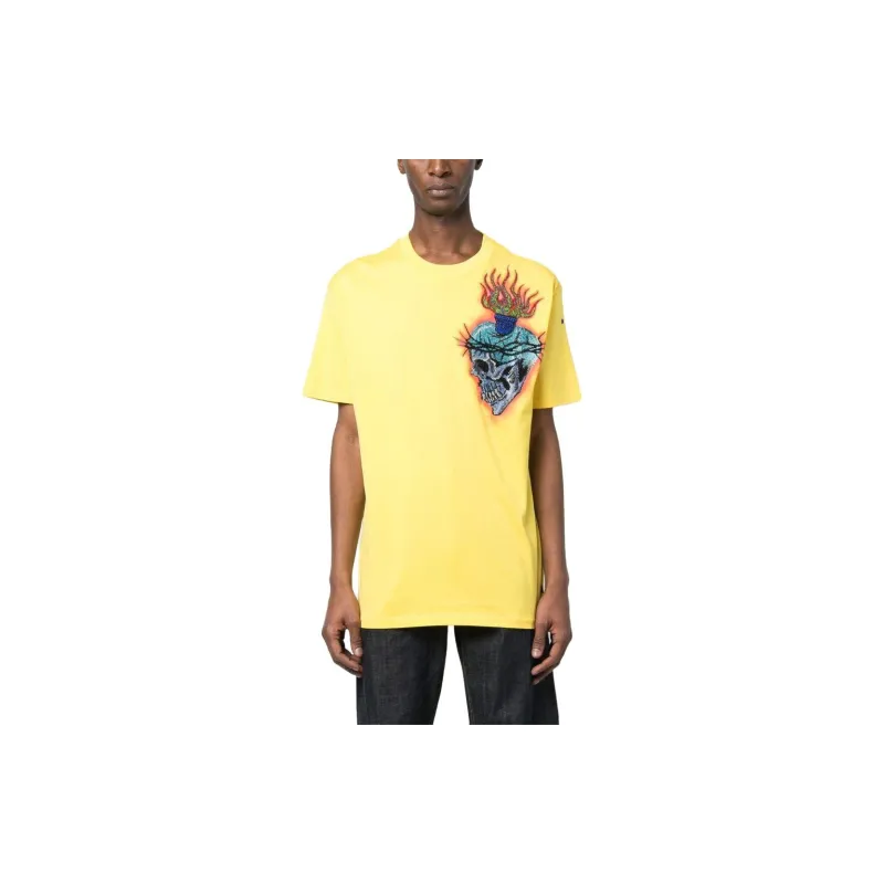 PHILIPP PLEIN Tattoo print Detail T shirt-2