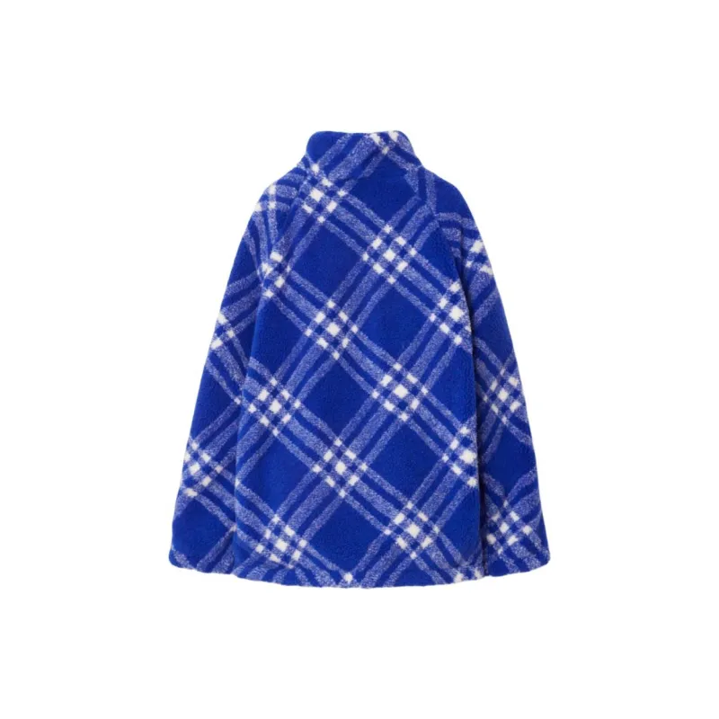 Burberry Check Pattern Fleece Jacket-1
