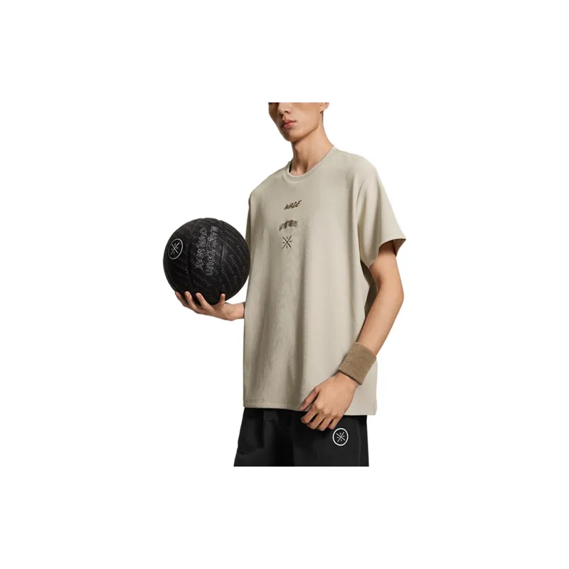 LINING Wade Collection T Shirts Men Oat Gray-3