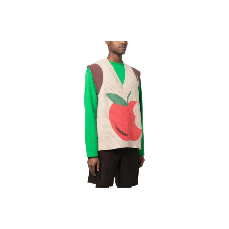 JW Anderson Apple-motif Knitted Vest-3