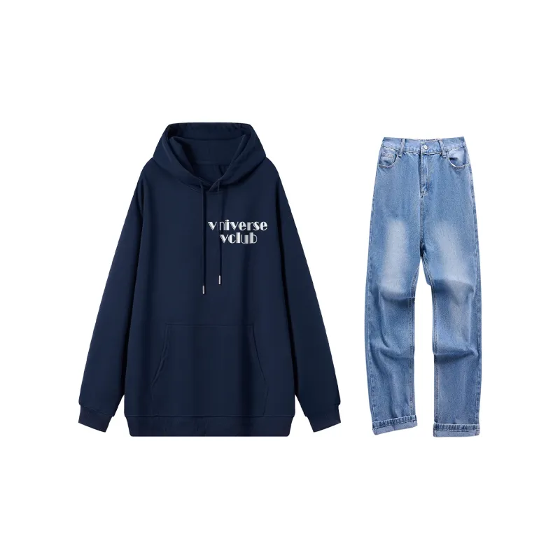 VniVerseVClub Sweatshirt Set Unisex-13