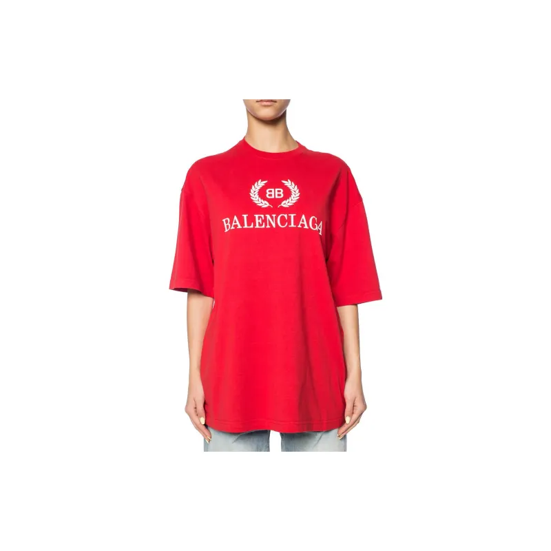 Balenciaga T Shirts Men Red-2
