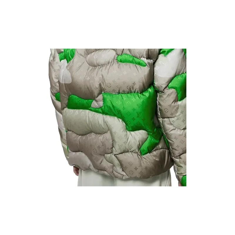 LOUIS VUITTON Patchworked Portrait Puffer Blouson-5