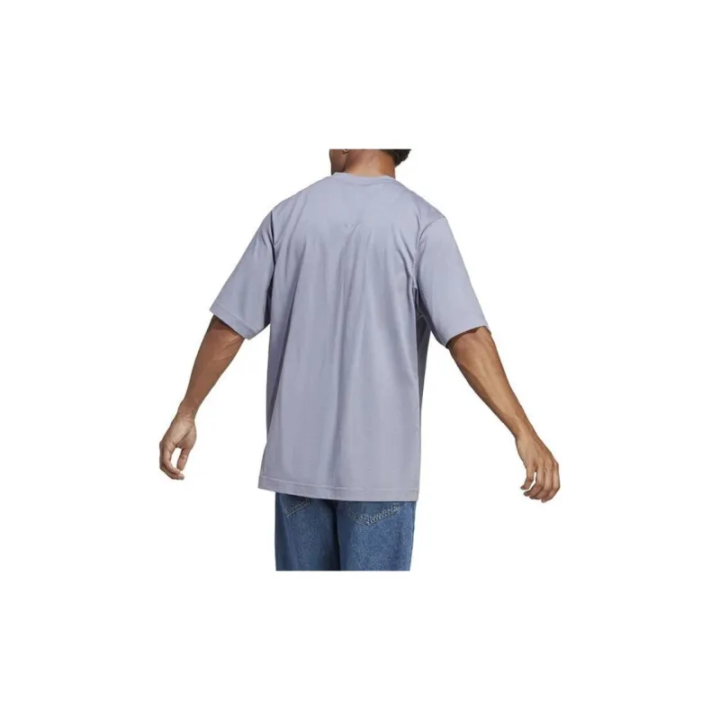 Adidas T Shirts Men Silver Gray Violet-2