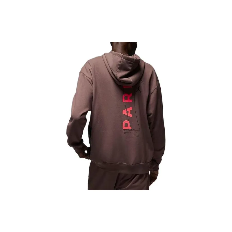 JORDAN X Paris Saint Germain Pullover Hoodie 'Plum Eclipse'-3