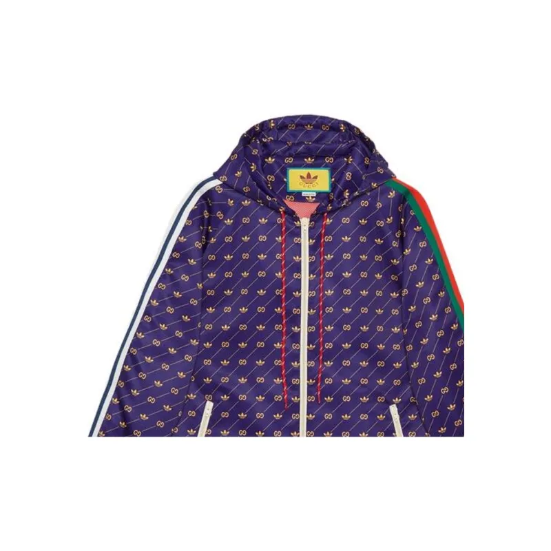 GUCCI X Adidas Trefoil Print Jacket-6