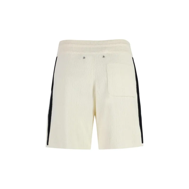 Golden Goose Side Striped Terry Shorts-1