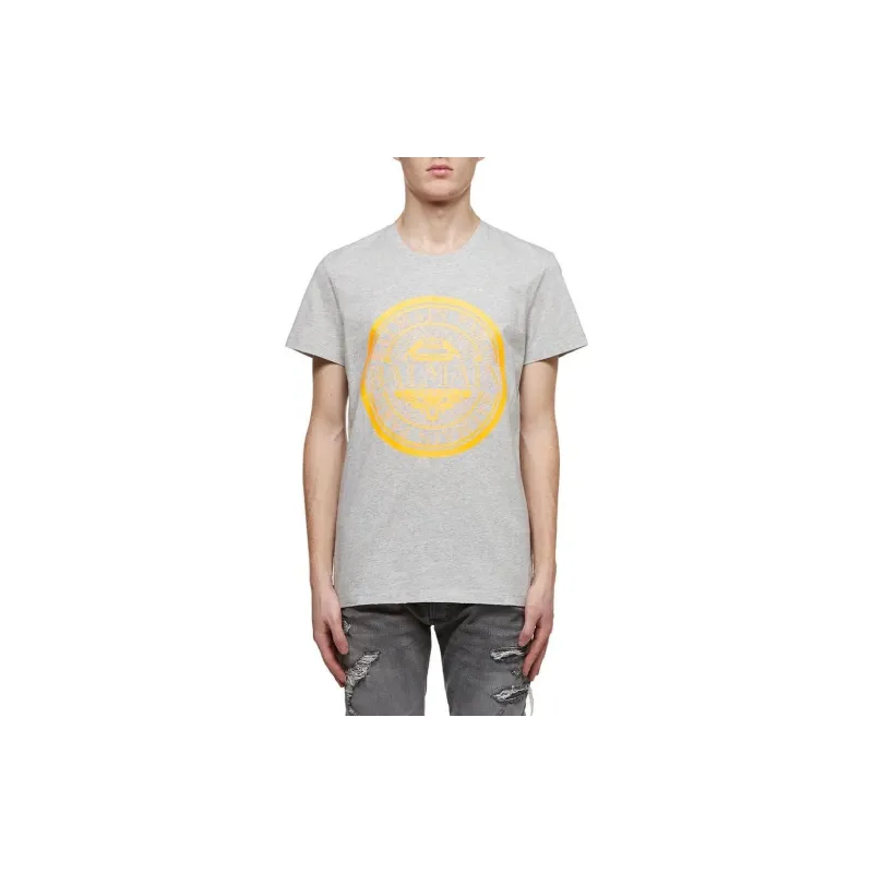 BALMAIN T Shirts Men Gray-1