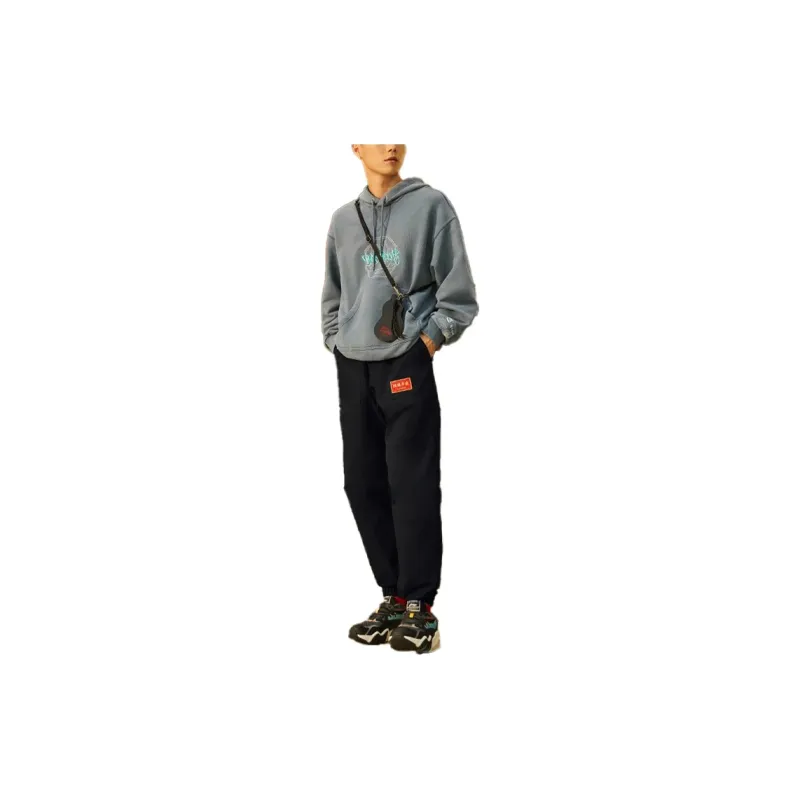 LiNing Sports Trend Series Knitted Sports Pants Unisex Black-2