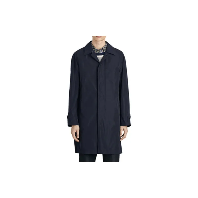 Burberry Coats Men Blue-3