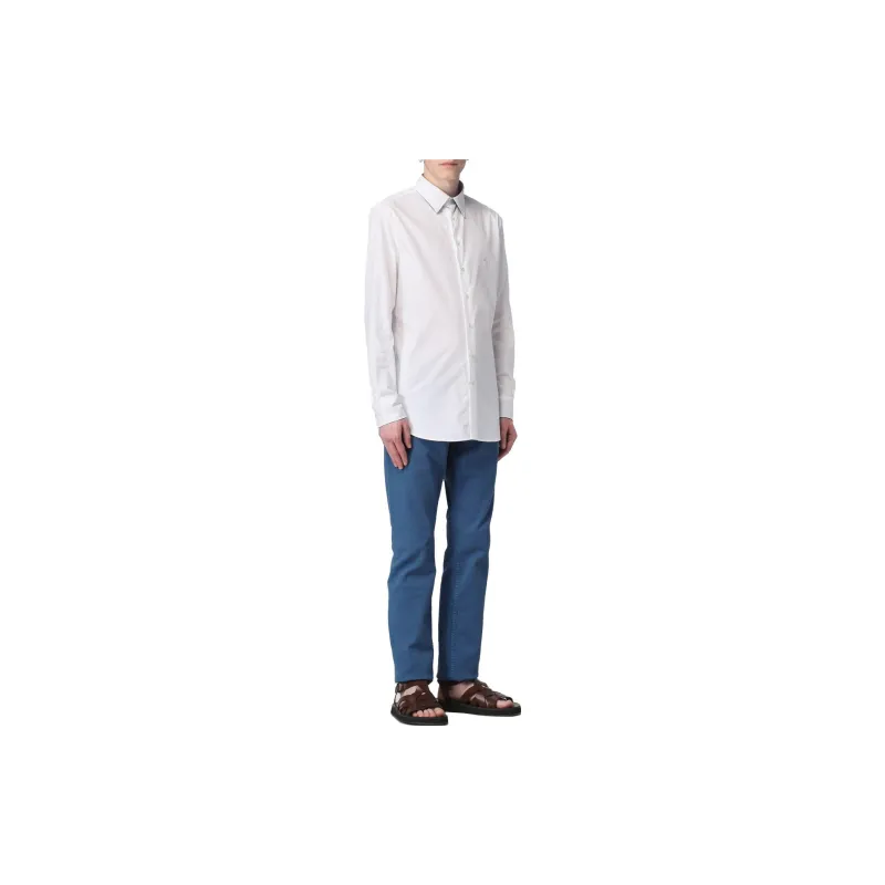 ETRO Logo Embroidered Collared Button Up Shirt-2