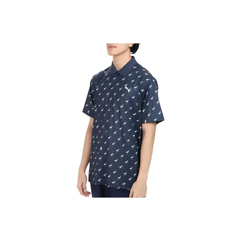 PUMA Polo Shirts Men Dark Blue-3
