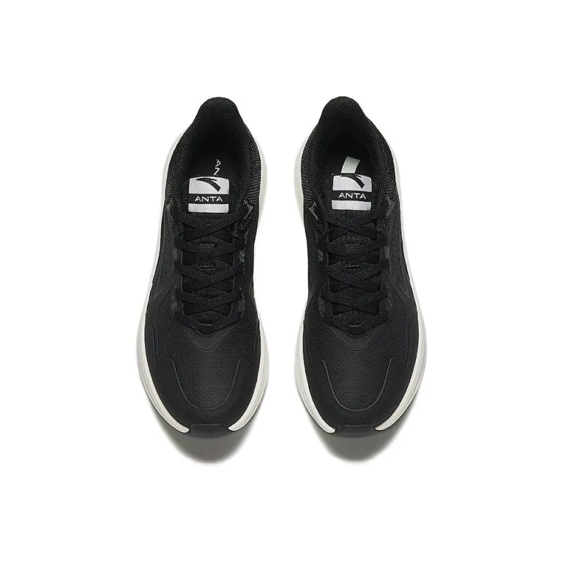 Anta Running Collection Anti Slip And Wear Resistant Breathable Low Top Casual Running Shoes Women's Black-2
