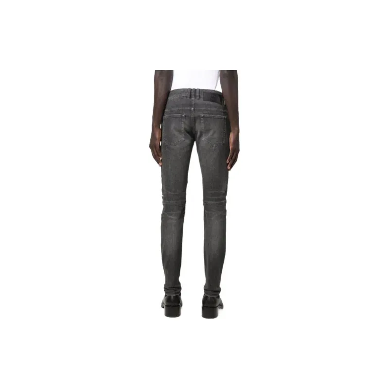 BALMAIN Distressed Skinny Jeans-2
