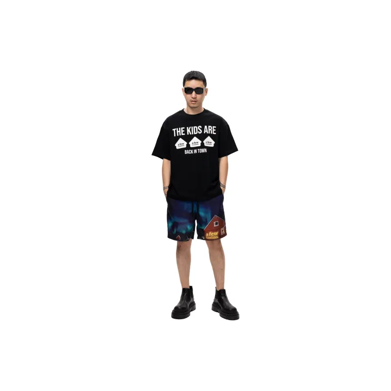 AFGK Casual Shorts Unisex Black-3