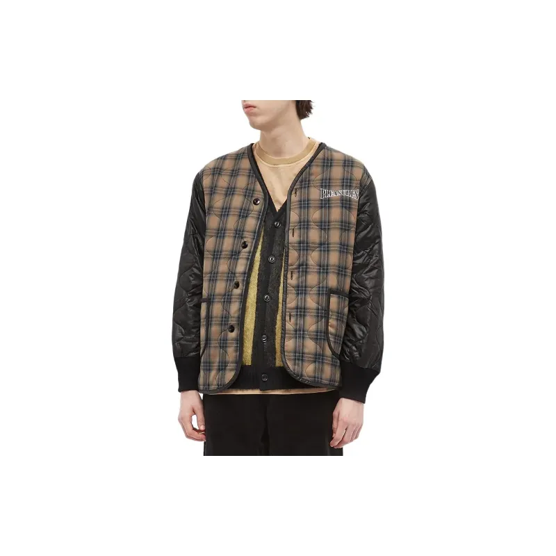 PLEASURES Bowery Plaid Liner Jacket-2