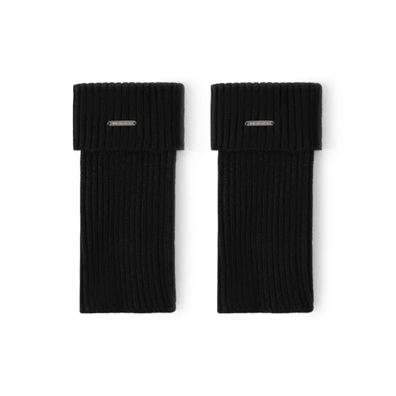 JKN Mid Calf Socks Y2K Hot Girl Slimming White Leg Warmer With Leather Shoes Long Shaft Calf Socks Women's 1 Pack-7